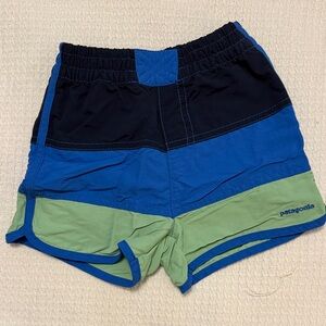 Patagonia Blue and Green Panel Shorts